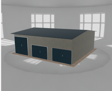 Hala stalowa 10.5x10m dwuspadowa Aluminium