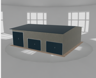 Hala stalowa 11x10m dwuspadowa Aluminium