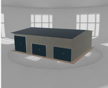 Hala stalowa 11.5x10m dwuspadowa Aluminium