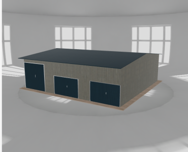 Hala stalowa 11.5x11m dwuspadowa Aluminium