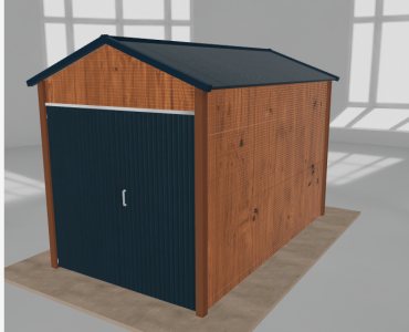 Domek narzędziowy 2x3.5m dwuspadowy Złoty dąb