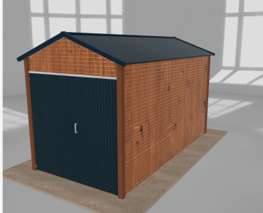 Domek narzędziowy 2x4m dwuspadowy Złoty dąb
