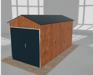 Domek narzędziowy 2x4.5m dwuspadowy Złoty dąb
