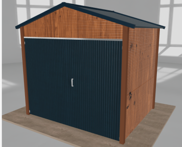 Domek narzędziowy 2.5x2m dwuspadowy Złoty dąb