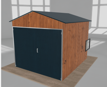 Domek narzędziowy 2.5x3m dwuspadowy Złoty dąb