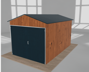 Domek narzędziowy 2.5x4m dwuspadowy Złoty dąb