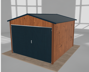 Domek narzędziowy 3x3.5m dwuspadowy Złoty dąb