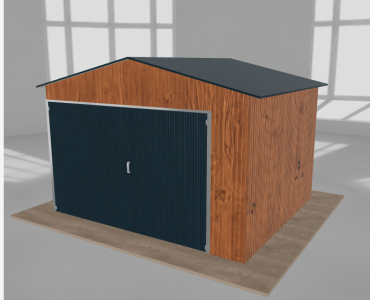 Domek narzędziowy 3.5x3m dwuspadowy Złoty dąb