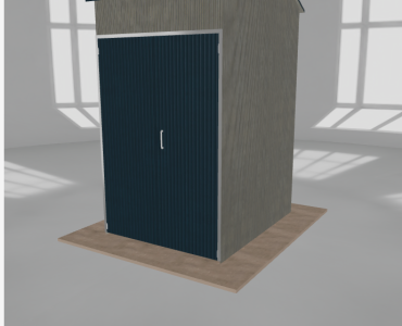 Hala stalowa 2x2.5m dwuspadowa Aluminium Wysoka