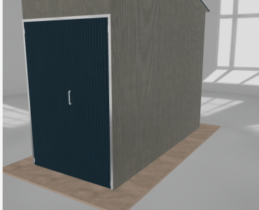 Hala stalowa 2x4.5m dwuspadowa Aluminium Wysoka