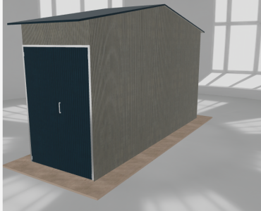Hala stalowa 2x6.5m dwuspadowa Aluminium Wysoka