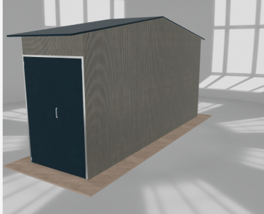 Hala stalowa 2x7.5m dwuspadowa Aluminium Wysoka