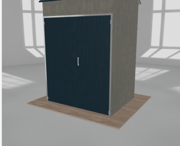 Hala stalowa 2.5x2m dwuspadowa Aluminium Wysoka