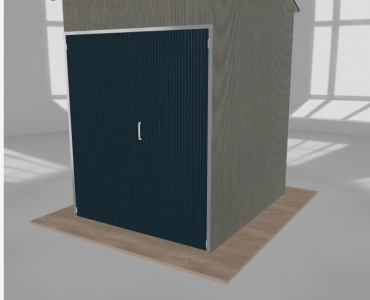 Hala stalowa 2.5x3m dwuspadowa Aluminium Wysoka
