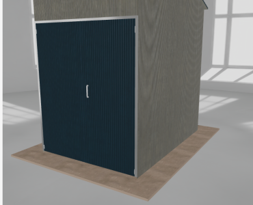 Hala stalowa 2.5x3.5m dwuspadowa Aluminium Wysoka