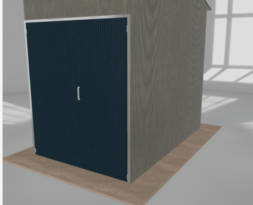Hala stalowa 2.5x4m dwuspadowa Aluminium Wysoka