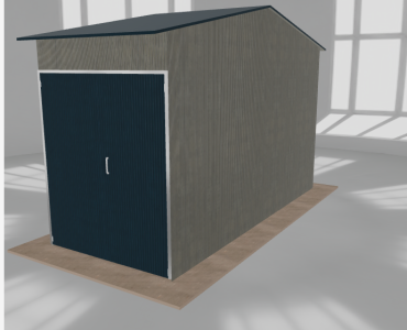 Hala stalowa 2.5x6m dwuspadowa Aluminium Wysoka