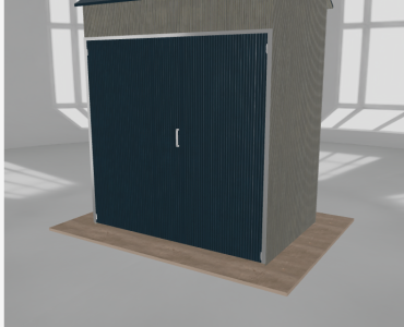 Hala stalowa 3x2m dwuspadowa Aluminium Wysoka