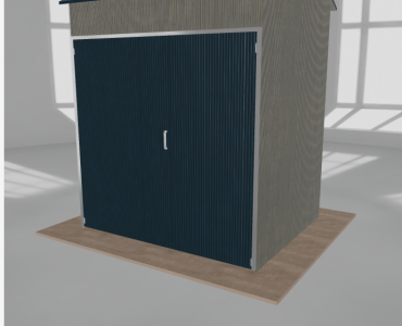 Hala stalowa 3x2.5m dwuspadowa Aluminium Wysoka
