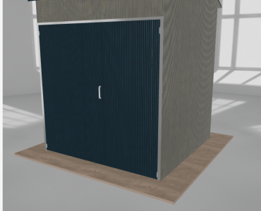 Hala stalowa 3x3m dwuspadowa Aluminium Wysoka
