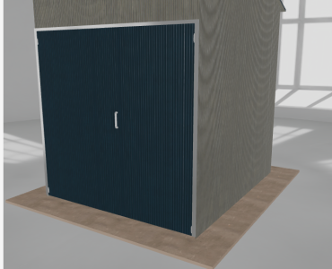 Hala stalowa 3x3.5m dwuspadowa Aluminium Wysoka