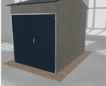 Hala stalowa 3x4.5m dwuspadowa Aluminium Wysoka