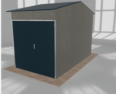 Hala stalowa 3x5.5m dwuspadowa Aluminium Wysoka
