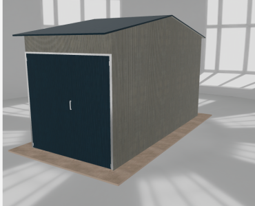Hala stalowa 3x6.5m dwuspadowa Aluminium Wysoka