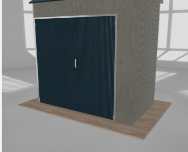 Hala stalowa 3.5x2m dwuspadowa Aluminium Wysoka