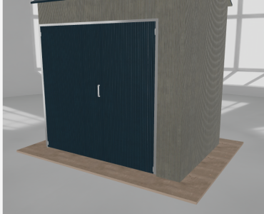 Hala stalowa 3.5x2.5m dwuspadowa Aluminium Wysoka