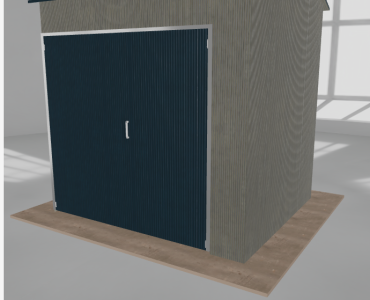 Hala stalowa 3.5x3m dwuspadowa Aluminium Wysoka
