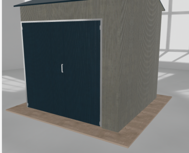 Hala stalowa 3.5x3.5m dwuspadowa Aluminium Wysoka