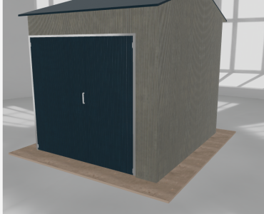 Hala stalowa 3.5x4m dwuspadowa Aluminium Wysoka