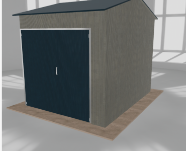 Hala stalowa 3.5x4.5m dwuspadowa Aluminium Wysoka
