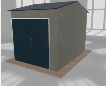 Hala stalowa 3.5x5m dwuspadowa Aluminium Wysoka