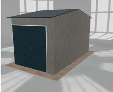 Hala stalowa 3.5x6.5m dwuspadowa Aluminium Wysoka