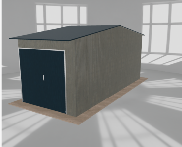 Hala stalowa 3.5x8.5m dwuspadowa Aluminium Wysoka