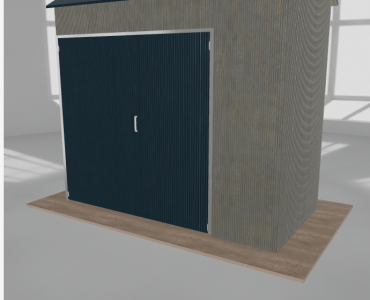 Hala stalowa 4x2m dwuspadowa Aluminium Wysoka