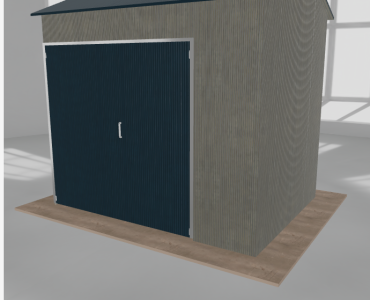 Hala stalowa 4x3m dwuspadowa Aluminium Wysoka