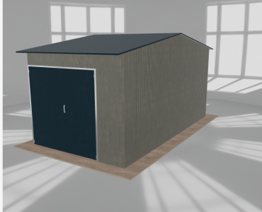 Hala stalowa 4x7.5m dwuspadowa Aluminium Wysoka
