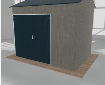 Hala stalowa 4.5x3m dwuspadowa Aluminium Wysoka