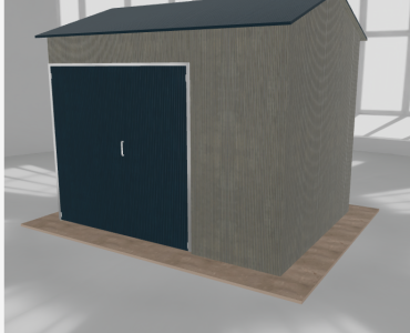 Hala stalowa 4.5x3.5m dwuspadowa Aluminium Wysoka