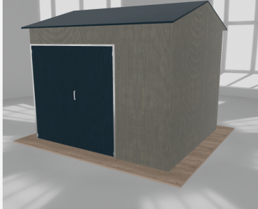 Hala stalowa 4.5x4m dwuspadowa Aluminium Wysoka