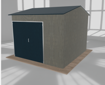 Hala stalowa 4.5x5m dwuspadowa Aluminium Wysoka