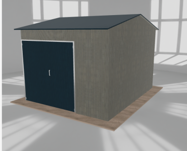 Hala stalowa 4.5x5.5m dwuspadowa Aluminium Wysoka