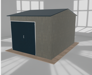 Hala stalowa 4.5x6m dwuspadowa Aluminium Wysoka
