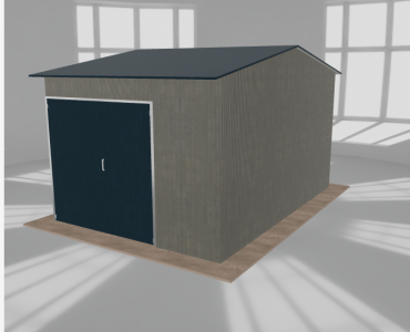 Hala stalowa 4.5x6.5m dwuspadowa Aluminium Wysoka