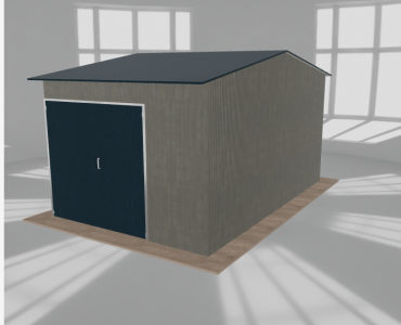 Hala stalowa 4.5x7m dwuspadowa Aluminium Wysoka