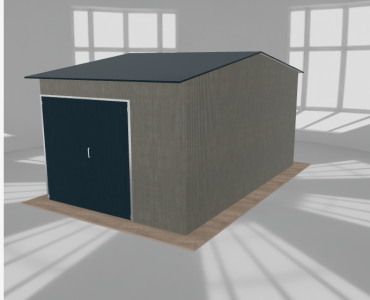 Hala stalowa 4.5x7.5m dwuspadowa Aluminium Wysoka