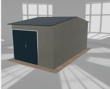 Hala stalowa 4.5x8m dwuspadowa Aluminium Wysoka